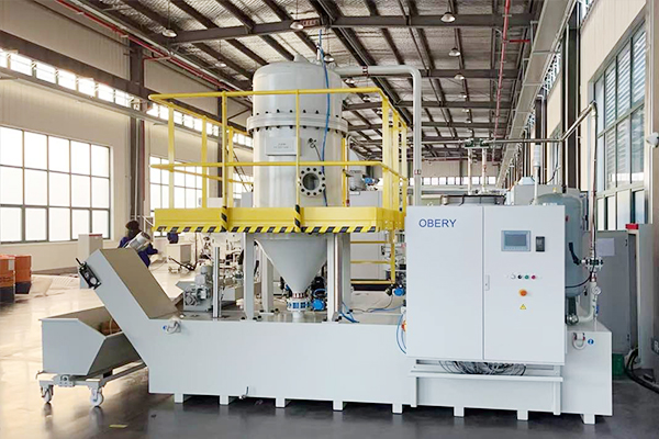 Pre coated filter machine for motor shaft grinder